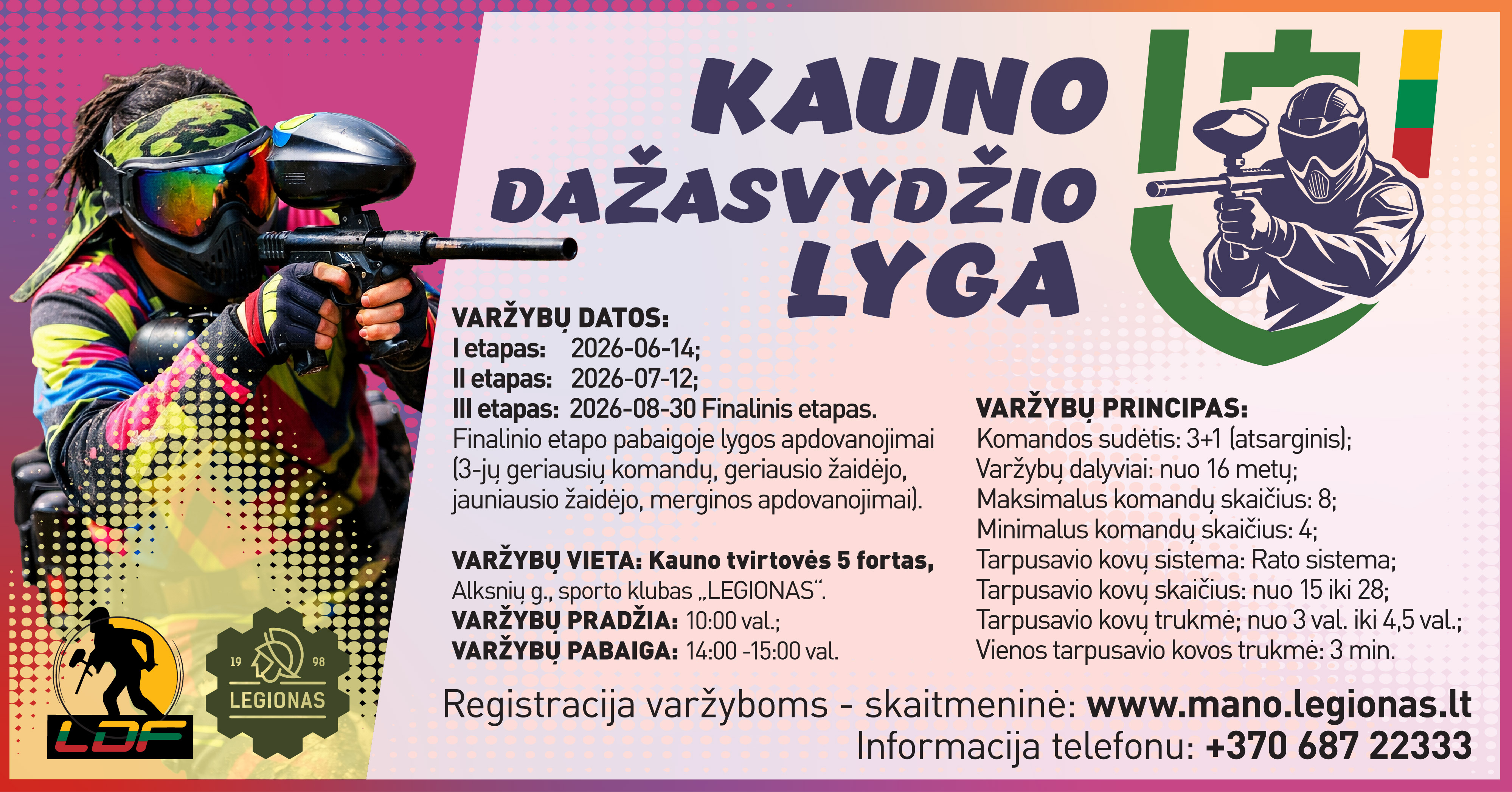 Kauno Dažasvydžio Lyga 2026